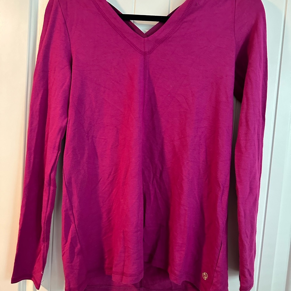 Women's Pink Long Sleeve Top